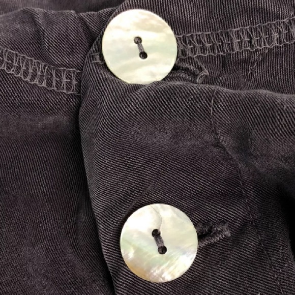 Cut-Loose A-Line Tencel Button Flare Shift Dress - Picture 5 of 8